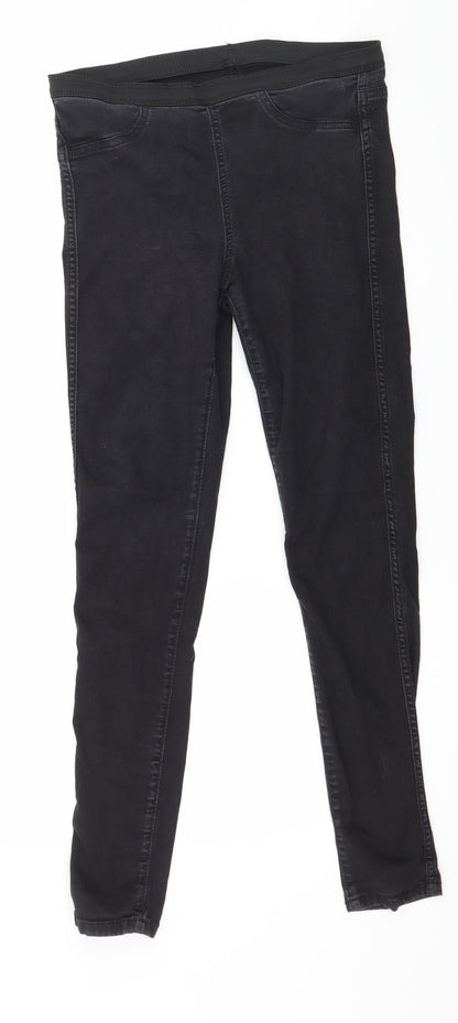 FC Jeans Womens Black  Denim Skinny Jeans Size 10 L28 in