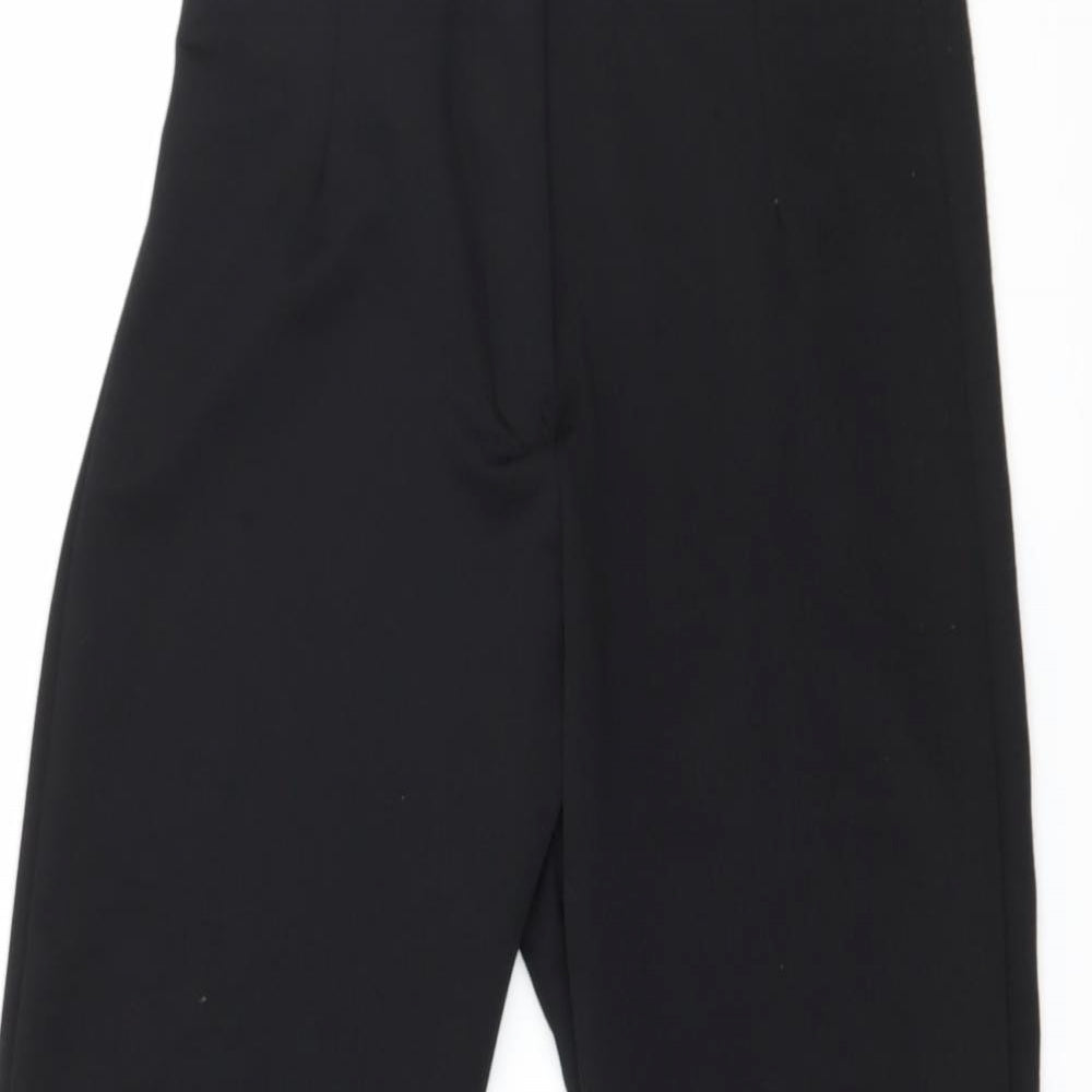 Womens UK Size 10 PRETTYLITTLETHING Regular Fit  Black Trousers