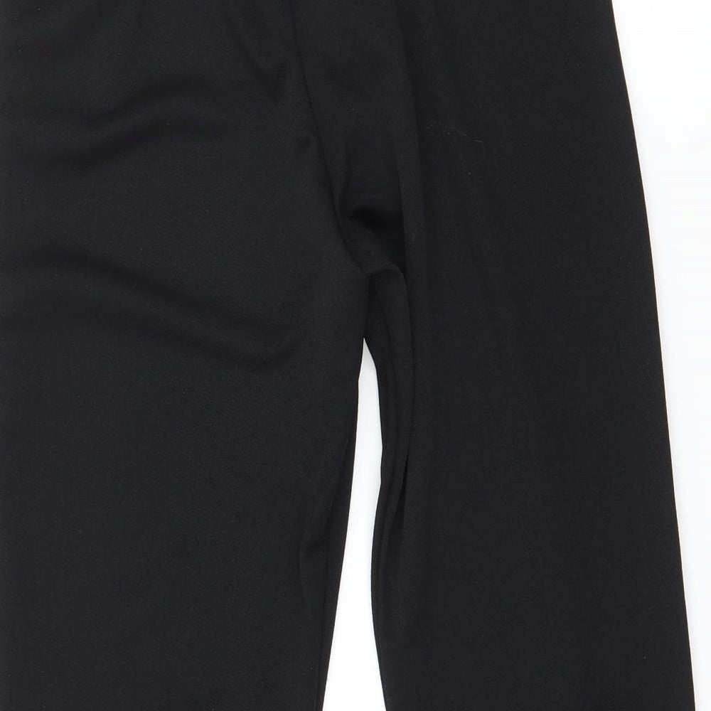 Womens UK Size 10 PRETTYLITTLETHING Regular Fit  Black Trousers