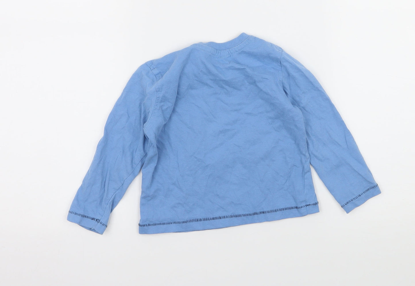 George Boys Blue  Jersey Basic T-Shirt Size 12-18 Months  - Little Monster