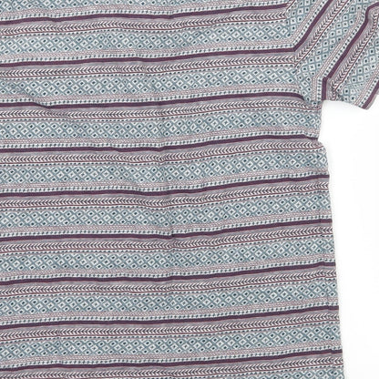 RJR.John Rocha Boys Grey Striped Jersey Basic T-Shirt Size 7-8 Years