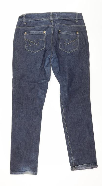 Womens UK Size 14 Disco Slim Fit Skinny Blue Jeans