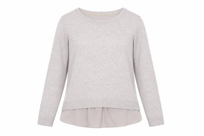 Front view of RJR.John Rocha women’s pink knit jumper, size UK 14