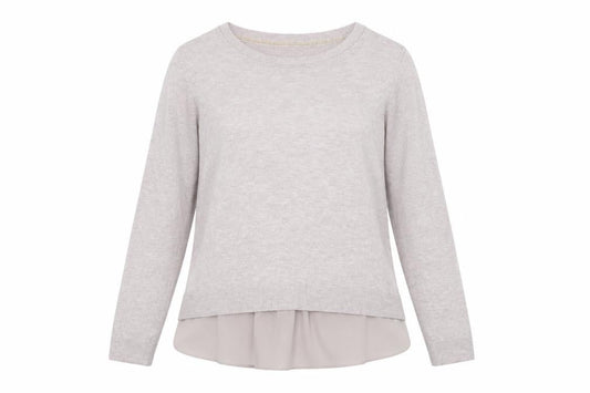 Front view of RJR.John Rocha women’s pink knit jumper, size UK 14