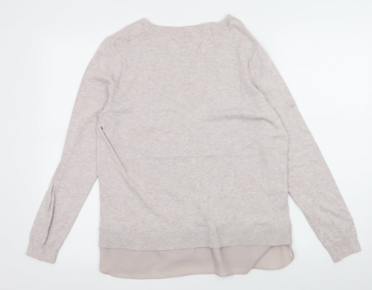 Back view of RJR.John Rocha women’s pink knit jumper, size UK 14