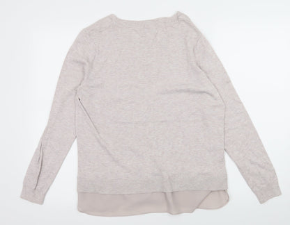Back view of RJR.John Rocha women’s pink knit jumper, size UK 14