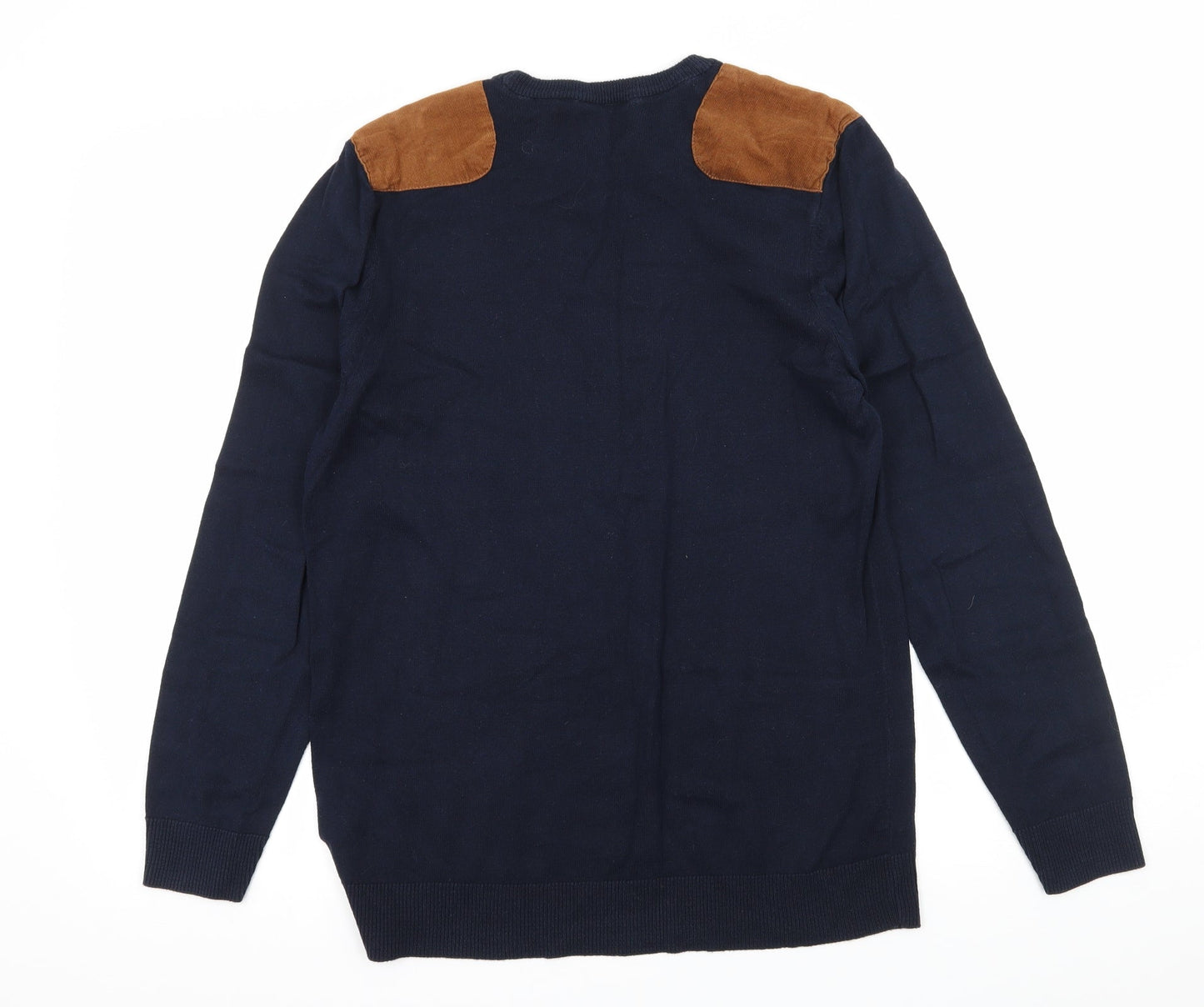 River Island Mens Black  Knit Pullover Jumper Size S