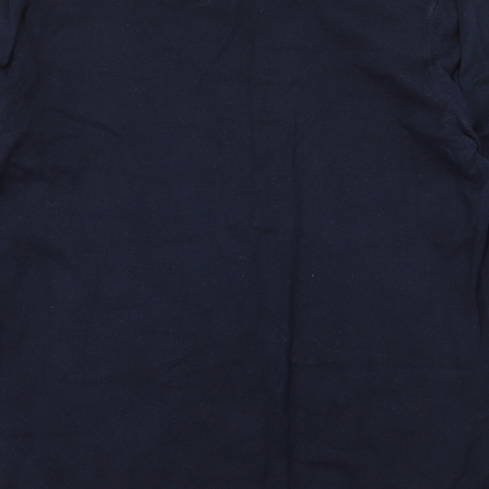 River Island Mens Black  Knit Pullover Jumper Size S