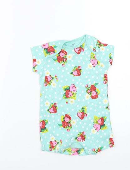 NEXT Baby Blue Polka Dot  Babygrow One-Piece Size 0-3 Months