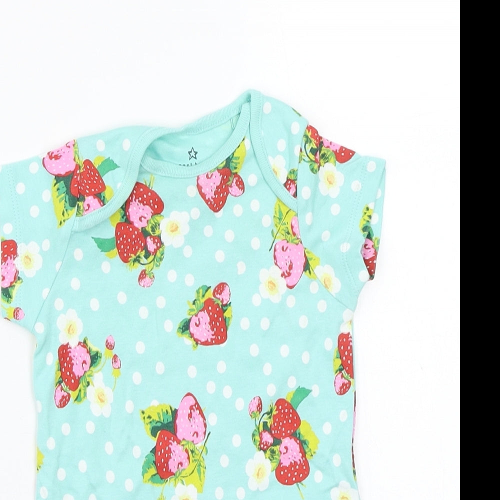 NEXT Baby Blue Polka Dot  Babygrow One-Piece Size 0-3 Months