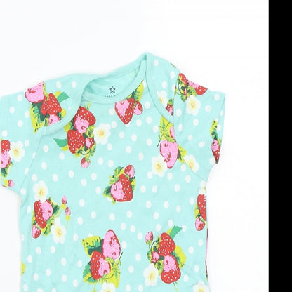 NEXT Baby Blue Polka Dot  Babygrow One-Piece Size 0-3 Months