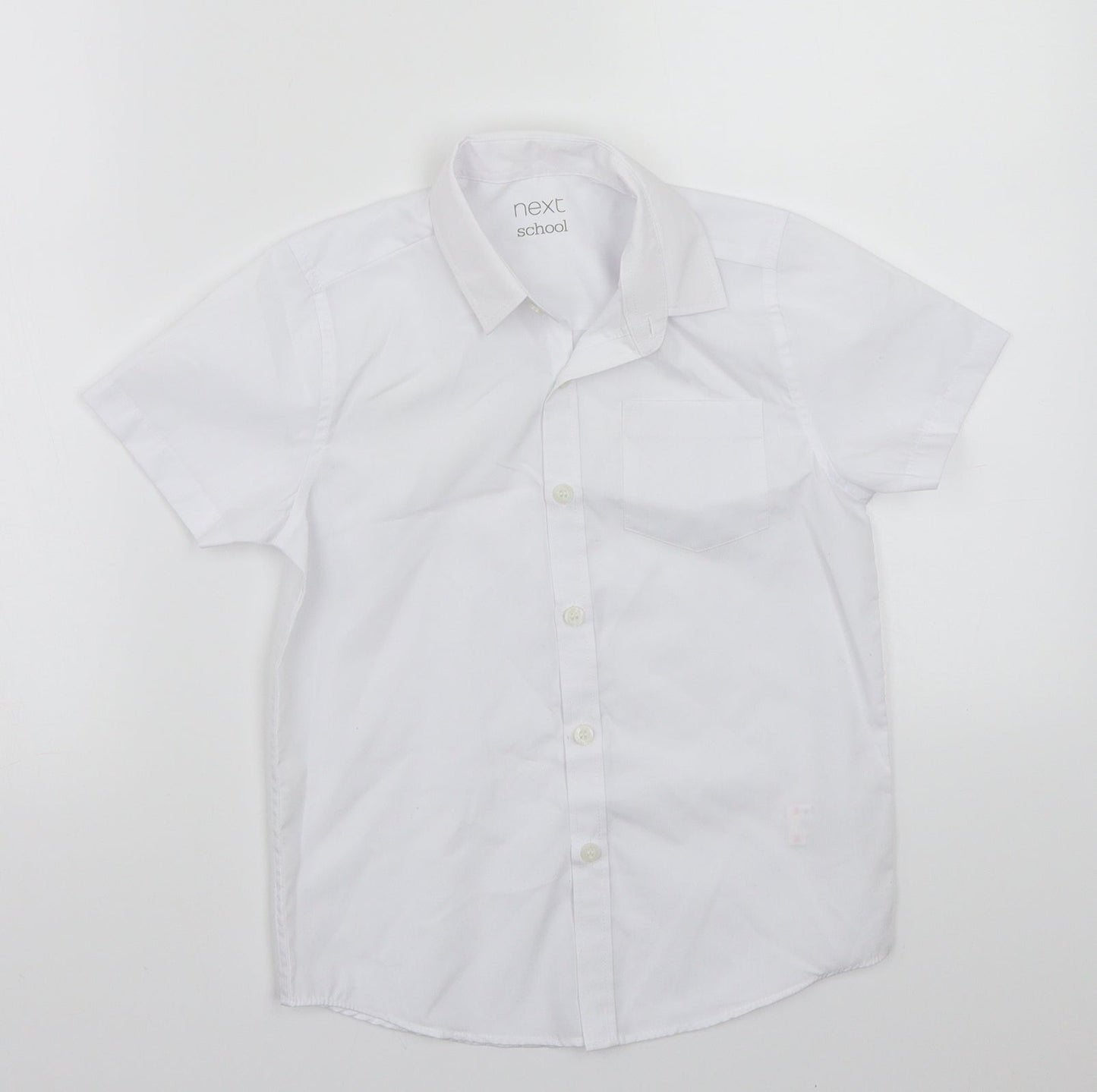 NEXT Boys White   Basic Button-Up Size 6-7 Years
