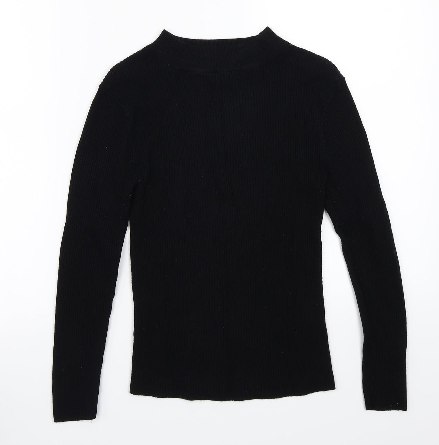 Primark Womens Black  Rayon Pullover Jumper Size 12