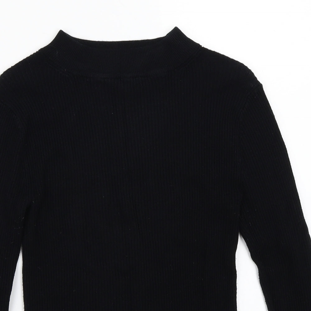 Primark Womens Black  Rayon Pullover Jumper Size 12