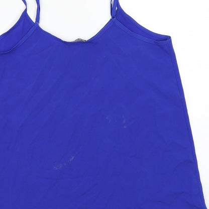 Womens UK Size 12 Select Blue Basic T-Shirt