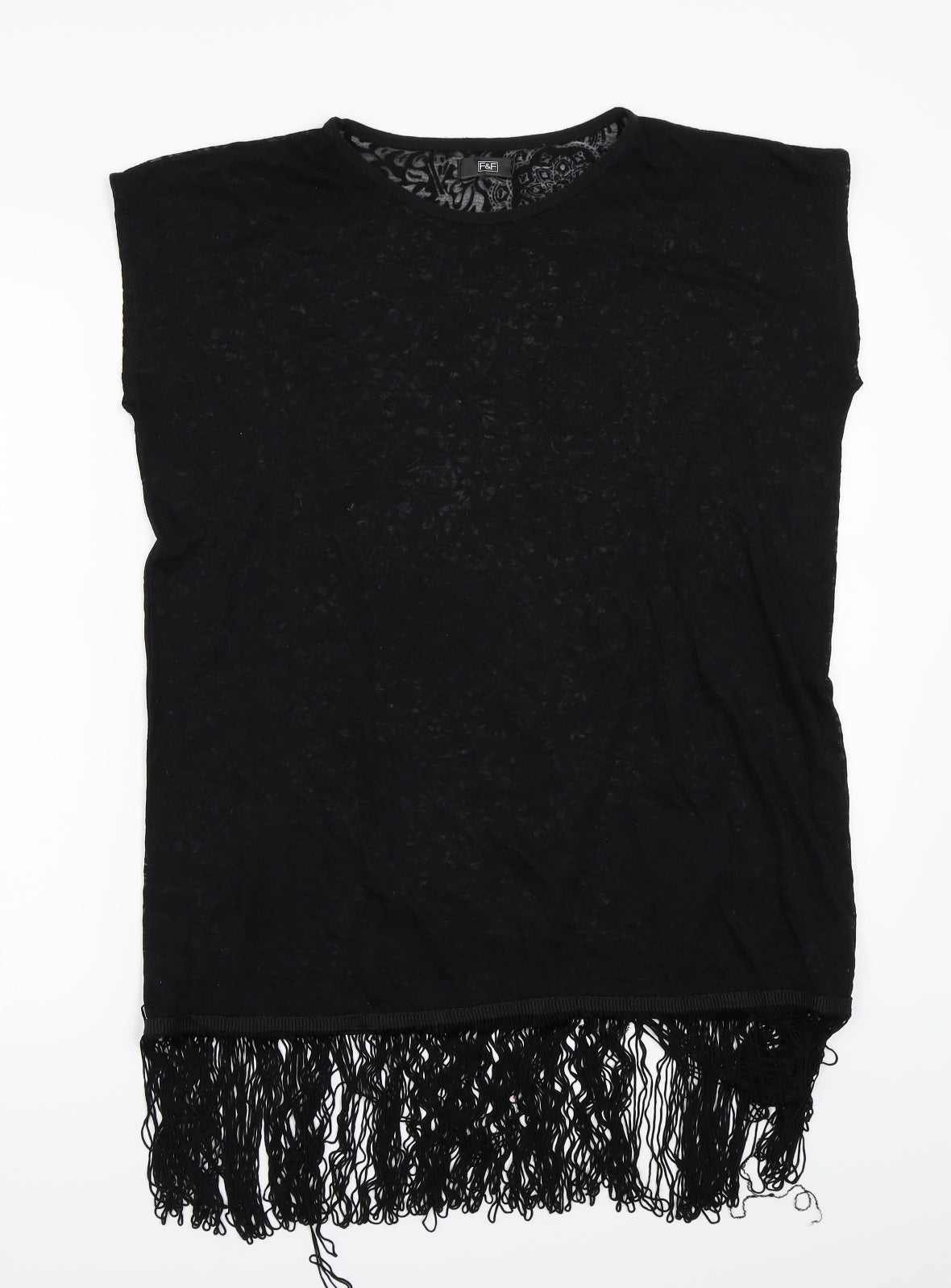 F&F Womens Black   Basic T-Shirt Size S