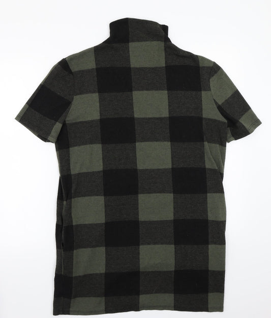 Select Womens Green Check  A-Line  Size 12
