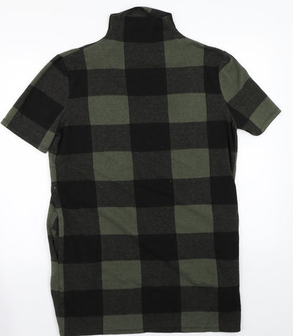 Select Womens Green Check  A-Line  Size 12