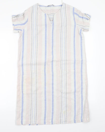 TU Womens Pink Striped  A-Line  Size 10