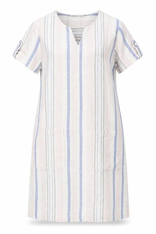 Tu Womens Pink Striped  A-Line  Size 10