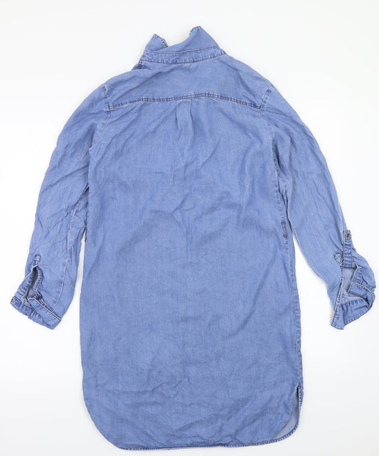 F&F Womens Blue   Basic Button-Up Size 6