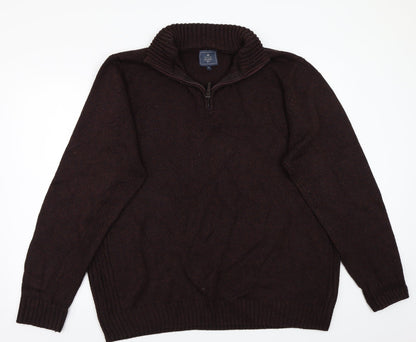 Atlandtic bay Mens Brown   Pullover Jumper Size XL