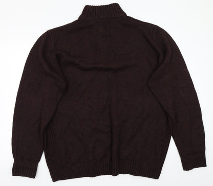 Atlandtic bay Mens Brown   Pullover Jumper Size XL