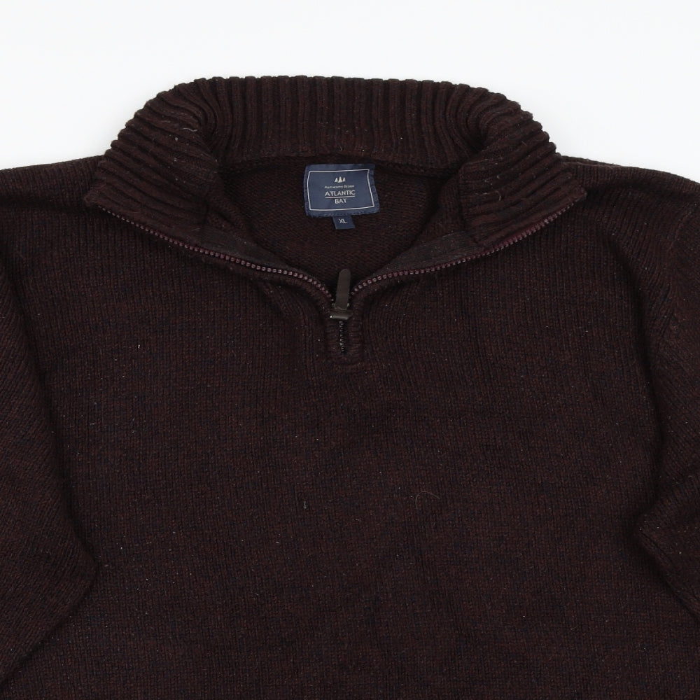 Atlandtic bay Mens Brown   Pullover Jumper Size XL