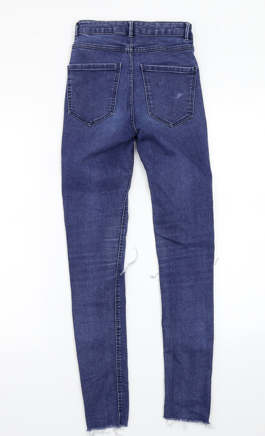 Zara Womens Blue   Skinny Jeans Size 34 L28 in