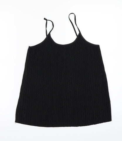 Womens UK Size XS H&M Black Basic T-Shirt