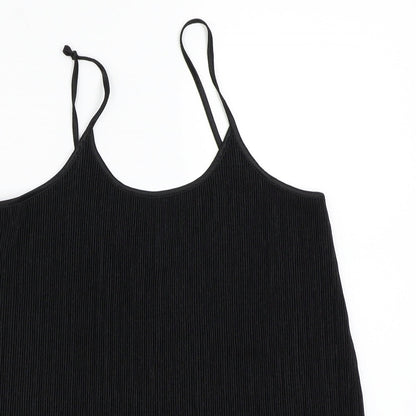 Womens UK Size XS H&M Black Basic T-Shirt
