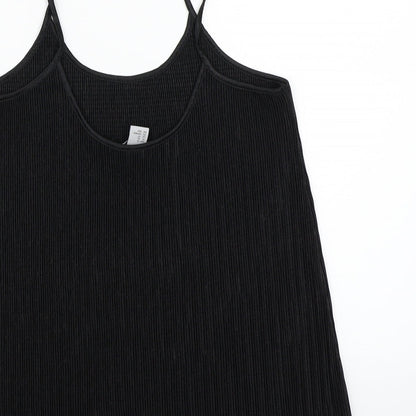 Womens UK Size XS H&M Black Basic T-Shirt