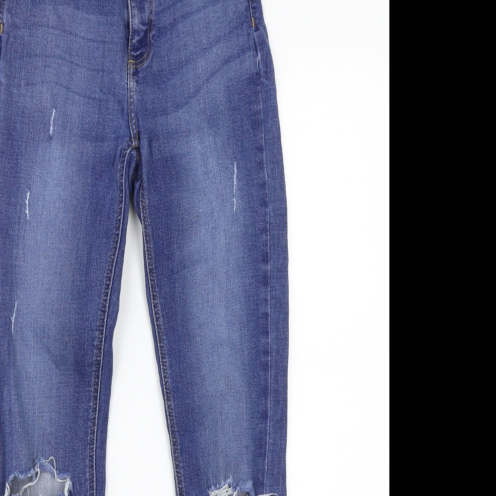 Denim & Co. Womens Blue   Skinny Jeans Size 6 L27 in