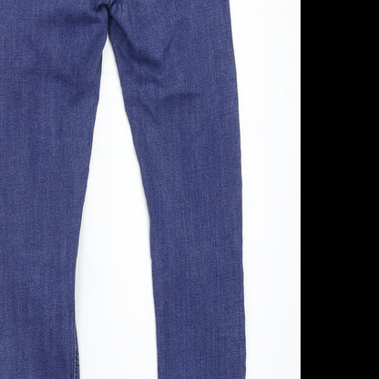 Denim & Co. Womens Blue   Skinny Jeans Size 6 L27 in
