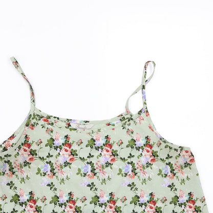 Womens UK Size 14 Peacocks Green Basic Tank