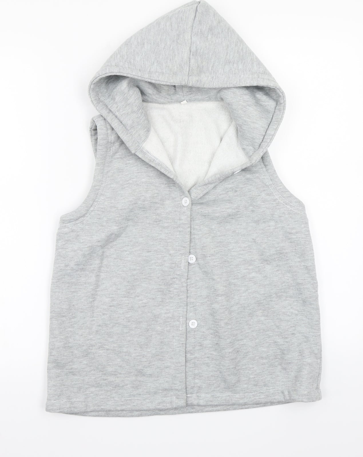 Womens UK Size 2 Preworn Grey Gilet