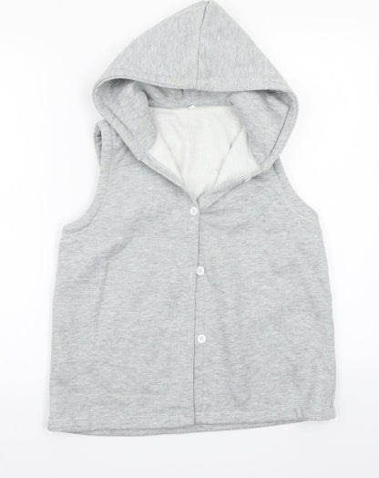 Womens UK Size 2 Preworn Grey Gilet
