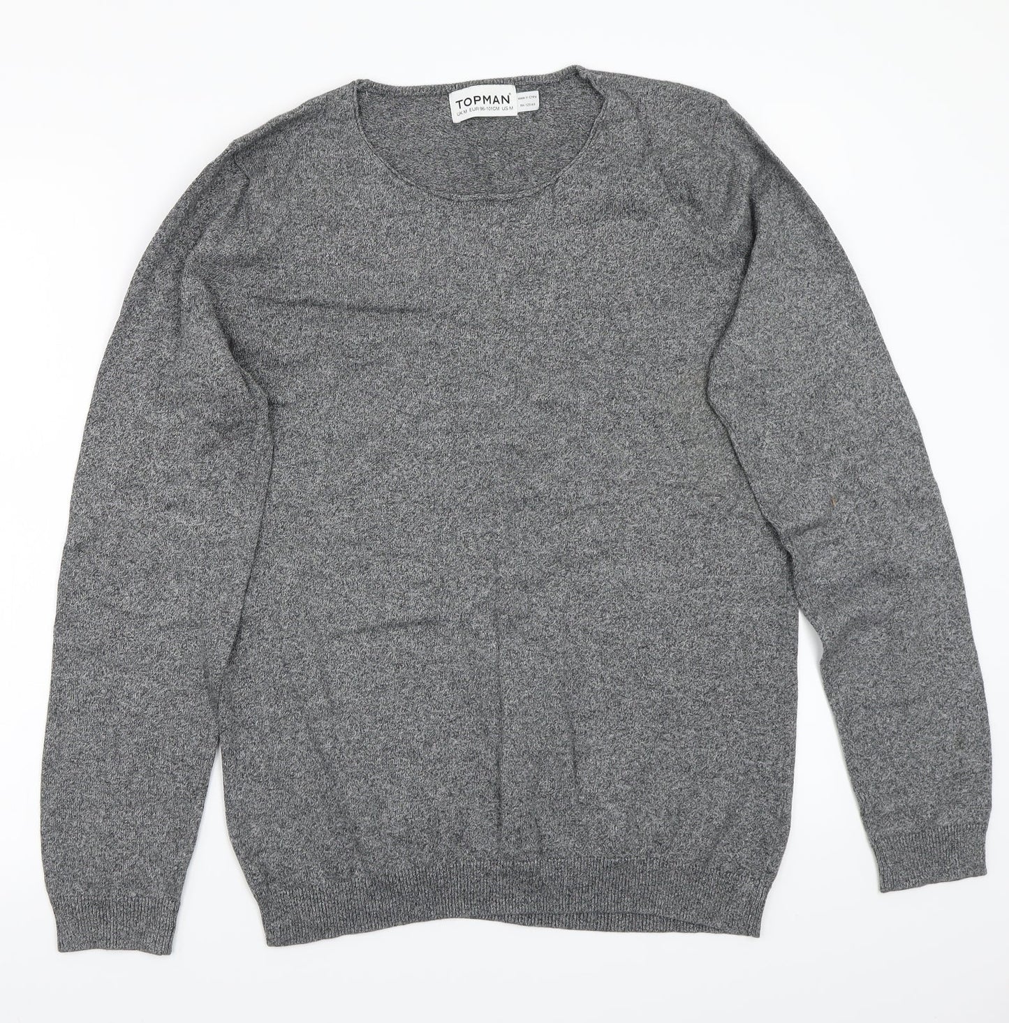 Topman Mens Grey   Pullover Jumper Size M