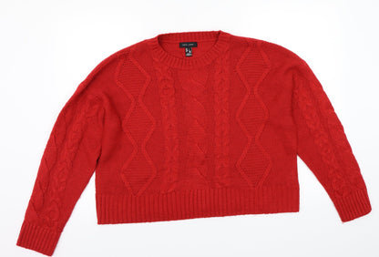 Newlook Womens Red   Pullover Jumper Size L