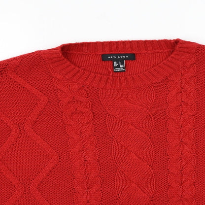 Newlook Womens Red   Pullover Jumper Size L