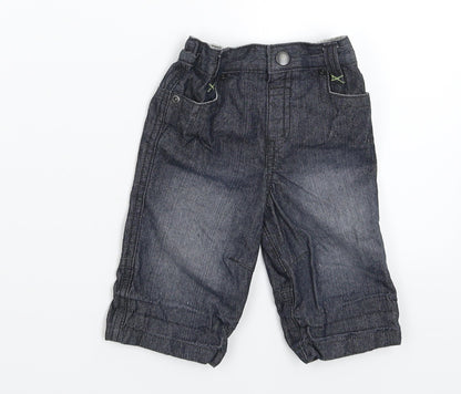 Baby Boutique Baby Blue  Denim Capri Jeans Size 3-6 Months