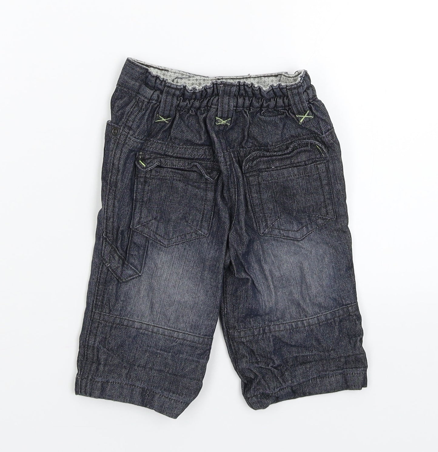 Baby Boutique Baby Blue  Denim Capri Jeans Size 3-6 Months