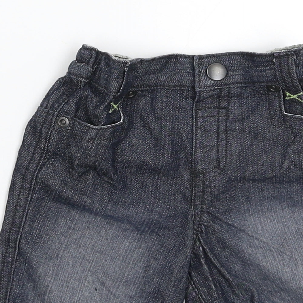 Baby Boutique Baby Blue  Denim Capri Jeans Size 3-6 Months