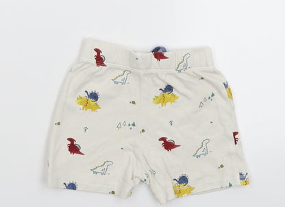 George Baby White   Cropped Trousers Size 6-9 Months  - Shorts