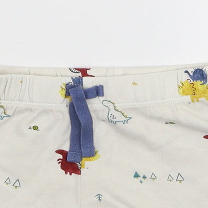 George Baby White   Cropped Trousers Size 6-9 Months  - Shorts