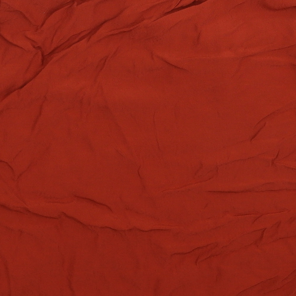 TU Womens Brown   Basic Button-Up Size 14