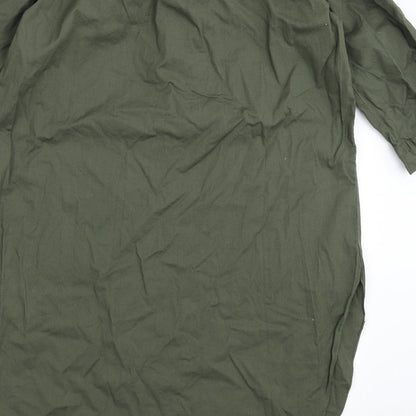 Womens UK Size M New Look Green Basic Blouse