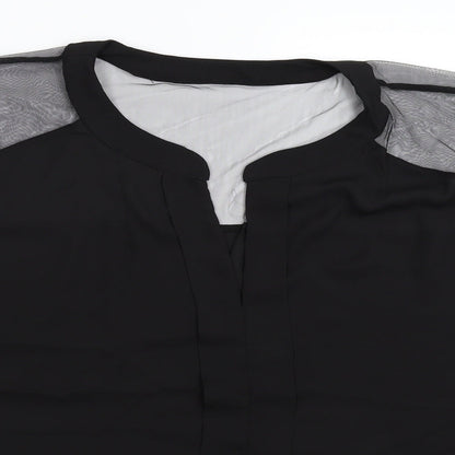 Womens UK Size XL Emery Rose Black Basic Blouse