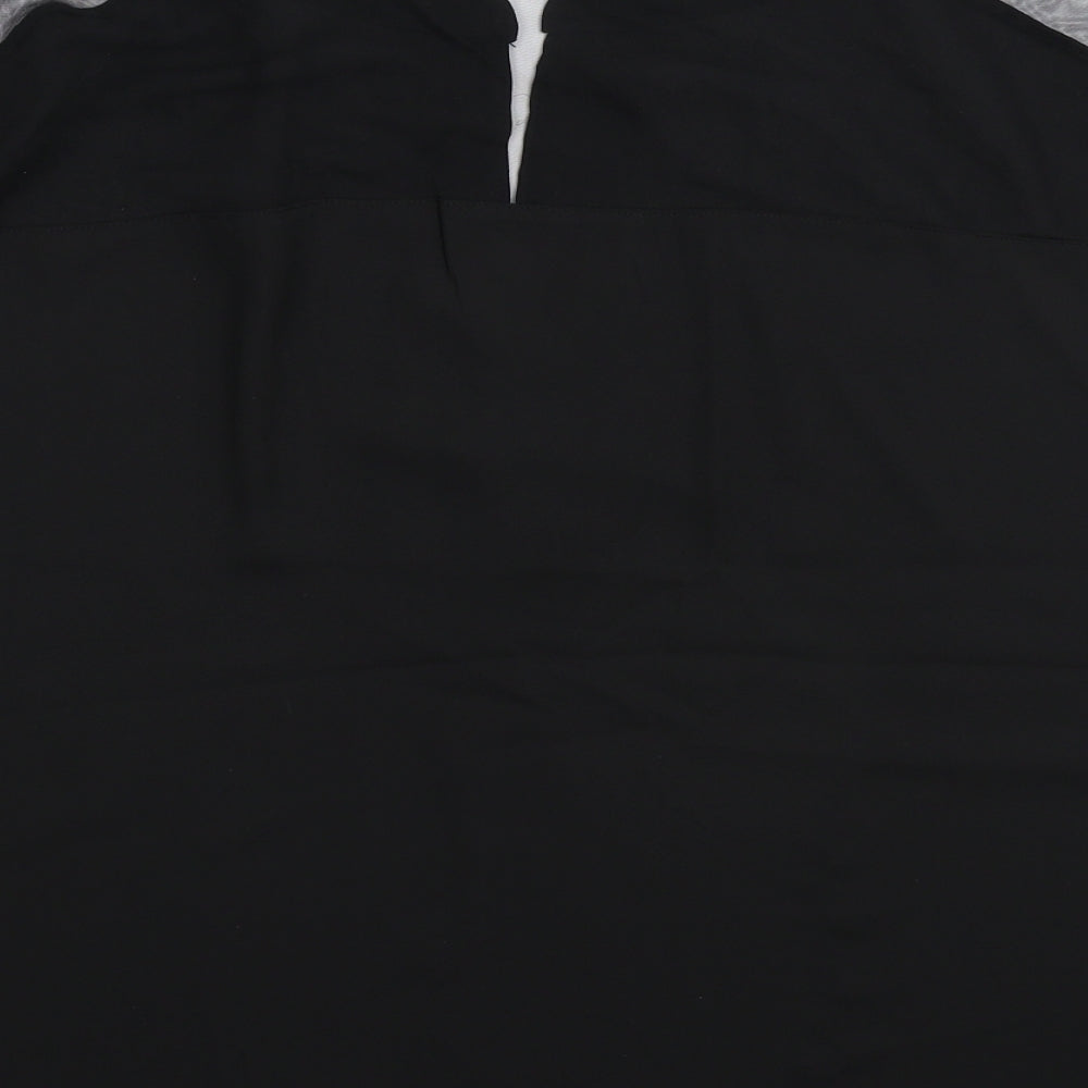 Womens UK Size XL Emery Rose Black Basic Blouse