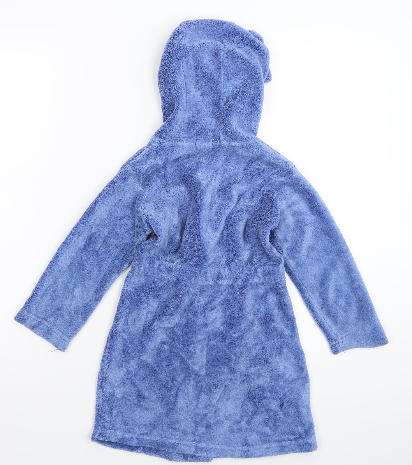Matalan Girls Blue  Fleece Kimono Robe Size 2-3 Years